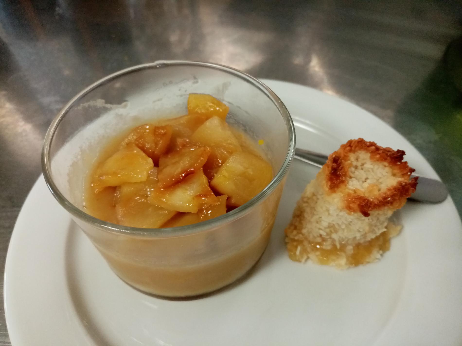 FLAN POMMES, CITRON et RAISINS SECS